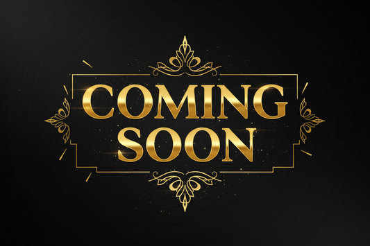 I want black and gold colering that just says coming soon